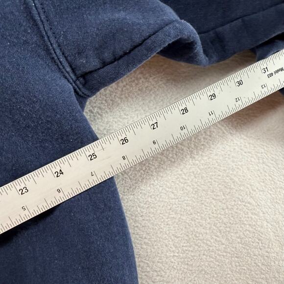 Vintage Michigan Wolverines Hoodie Men's 2XL Blue Graphic Sweatshirt Center - Picture 5 of 12